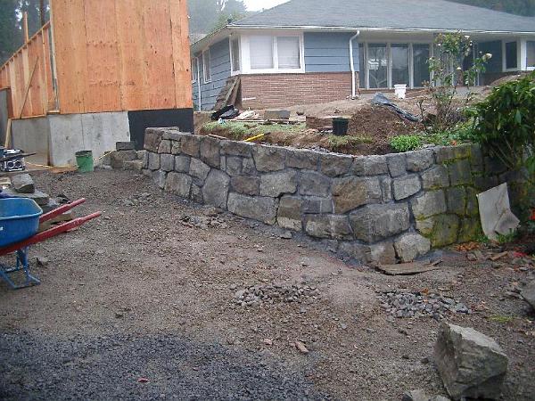 IMGP0935.JPG - Basalt from the original wall with some new stones added.  In a few years, you won't be able to tell the difference.
